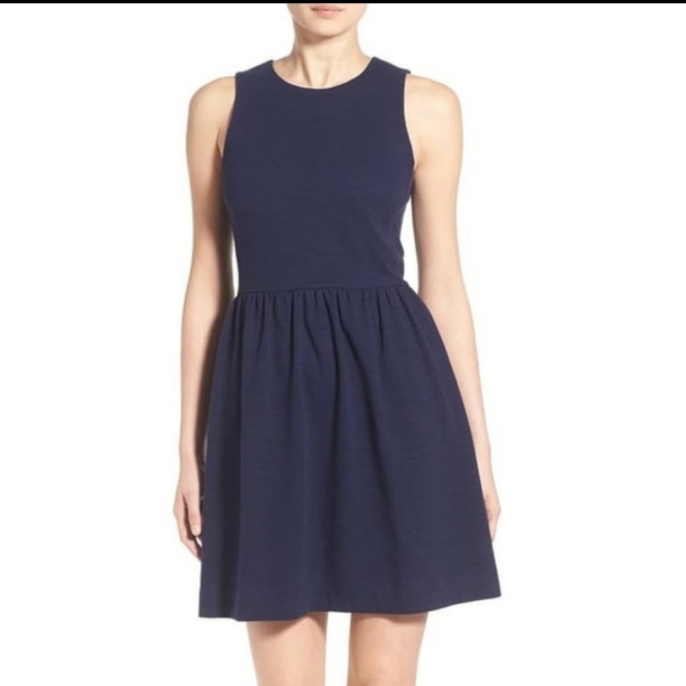 Madewell black a-line dress w/pockets size Large, EUC